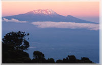 Kilimanjaro seen from Mount Meru